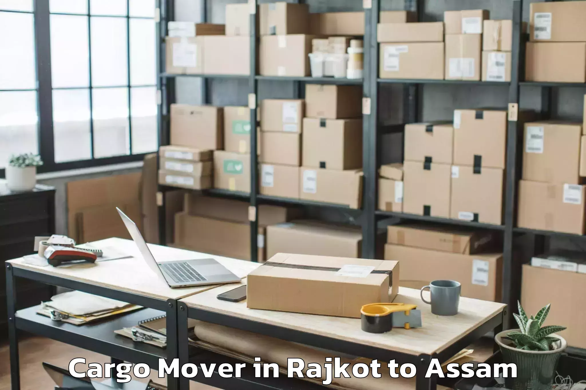 Easy Rajkot to Bokakhat Cargo Mover Booking